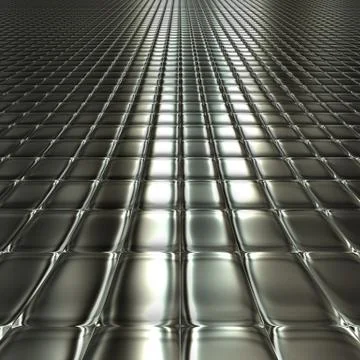 Metal silver checked  pattern Stock Illustration
