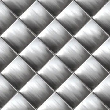 Metal silver checked  pattern Stock Illustration