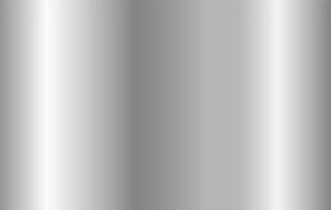 Metal silver gradient. Gray shiny aluminum shapes. Vector chrome plate button Stock Illustration