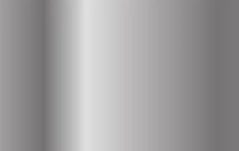 Metal silver gradient. Gray shiny aluminum shapes. Vector chrome plate button Illustrazione stock