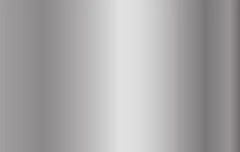 Metal silver gradient. Gray shiny aluminum shapes. Vector chrome plate button Stock Illustration