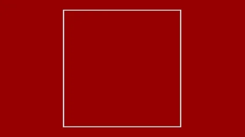 Metal silver logotype shape in  dark red background  in square elements Stock Footage 70753006