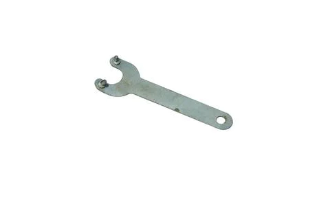 Metal spanner tool with two prongs for tightening or loosening nuts Stock Photos