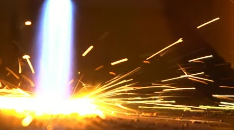 Metal sparks Stock Footage 12208227