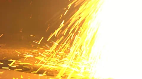Metal sparks Stock Footage 12208241