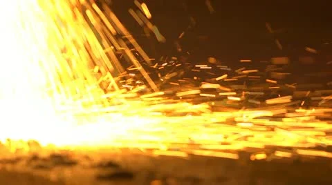 Metal sparks Stock Footage 12208247