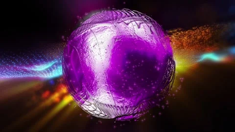 Metal sphere Stock Footage 304312394