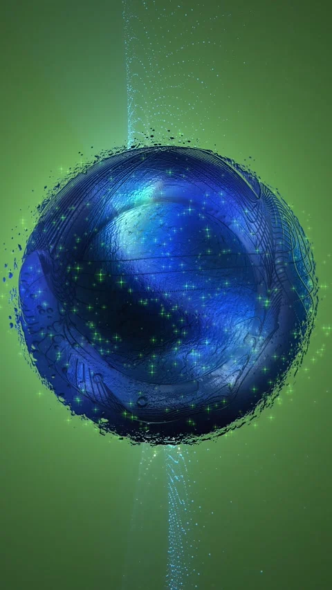Metal sphere Stock Footage 304312686