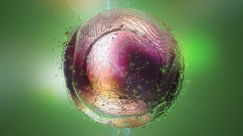 Metal sphere Stock Footage 304312722