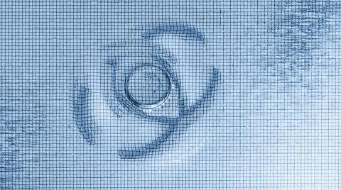 Metal spinner on the table surface Stock Illustration