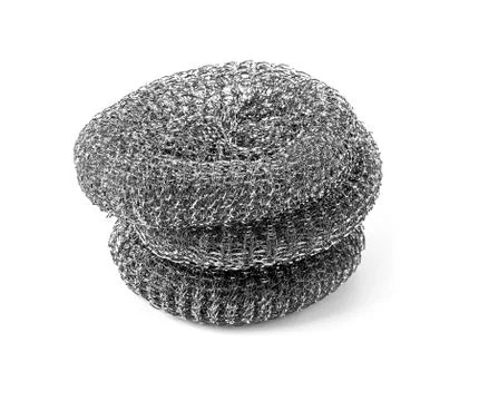Metal sponge  on a white Stock Photos