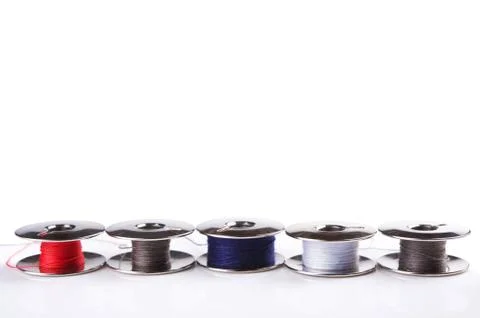 Metal spools Stock Photos