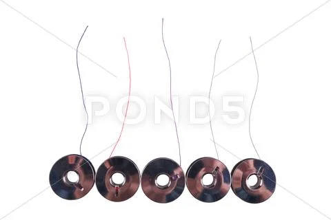 Metal spools Stock Photos