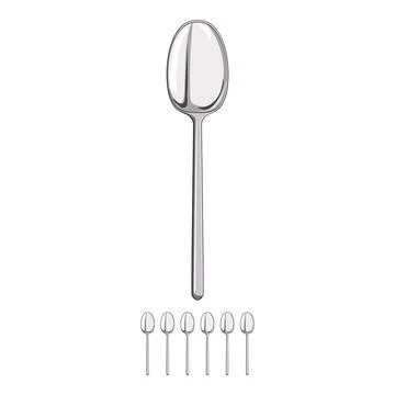 Metal spoon cartoon vector graphic Stock Illustration