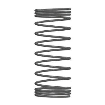 Metal spring 3d 스톡 일러스트