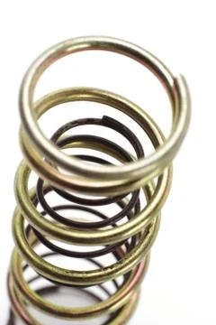 Metal spring coils Stock Photos