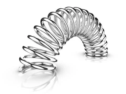 Metal spring Stock Illustration