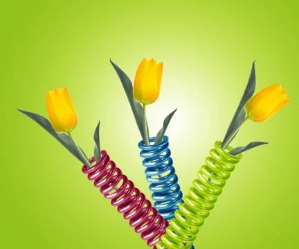 Metal spring Stock Illustration