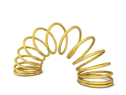 Metal spring Stock Illustration