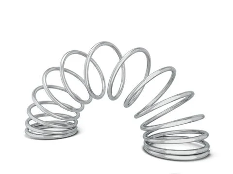 Metal spring Stock Illustration