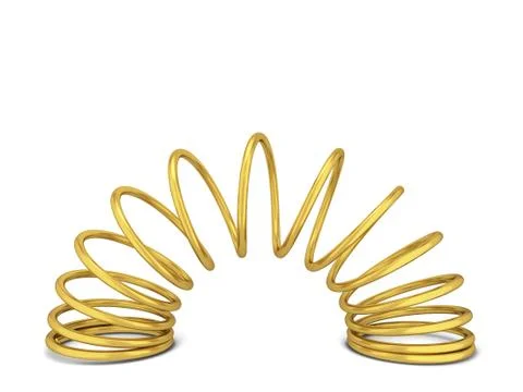 Metal spring Stock Illustration