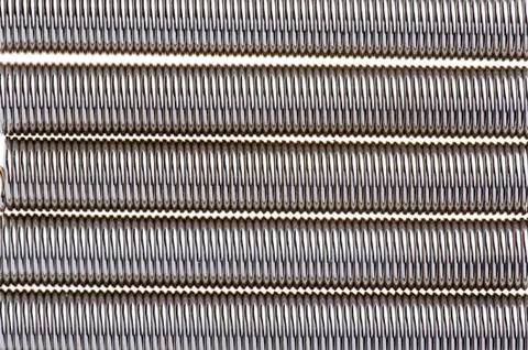 Metal spring macro Stock Photos