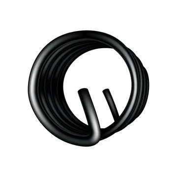 Metal spring. Spiral shape. Vector icon of swirl line or curved wire cord, shock Stock Illustration