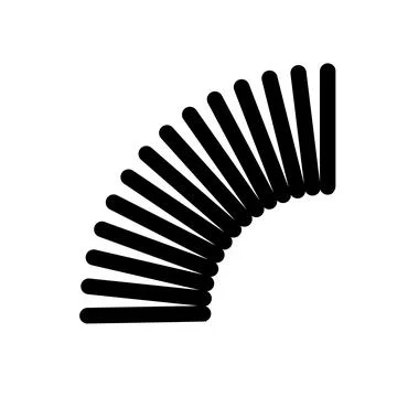 Metal spring vector icon Stock Illustration