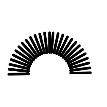 Metal spring vector icon Stock Illustration