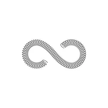Metal spring vector icon illustration design Illustrazione stock