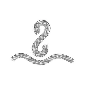 Metal spring vector icon illustration design Stock Illustration