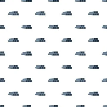 Metal square pipes seamless pattern background Illustrazione stock