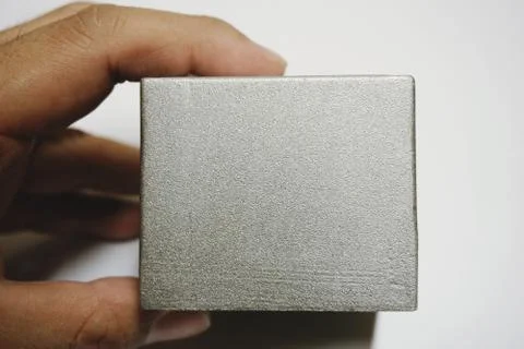 Metal square shape 001 Stock Photos