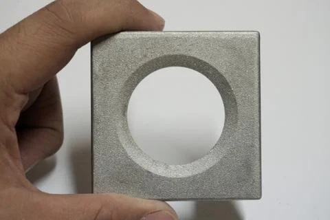 Metal square shape 007 Stock Photos