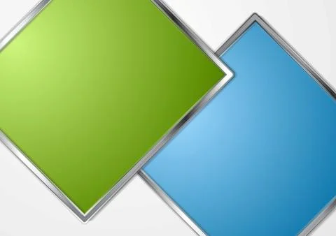 Metal squares abstract background Stock Illustration