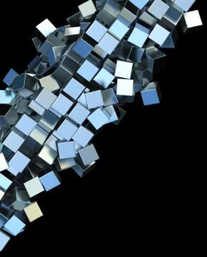 Metal squares Stock Illustration