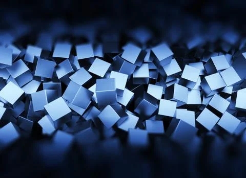 Metal squares Illustrazione stock
