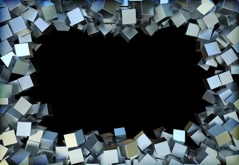 Metal squares Illustrazione stock