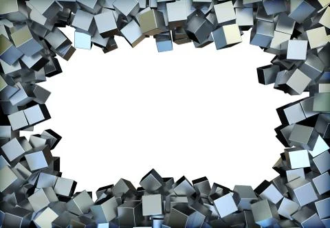 Metal squares Illustrazione stock