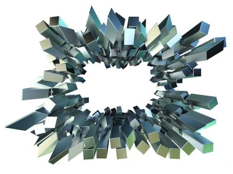 Metal squares Illustrazione stock