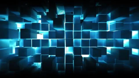 Metal squares Illustrazione stock