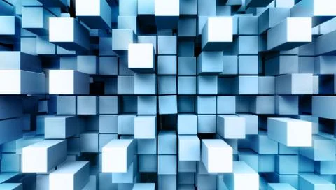 Metal squares Illustrazione stock