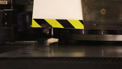 Metal stamping machine. Video stock 139755926