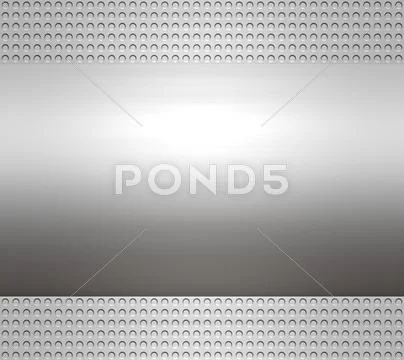 Metal steel or aluminium plate Stock Illustration