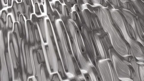 Metal Stripe Waves Background Vidéo 204145679