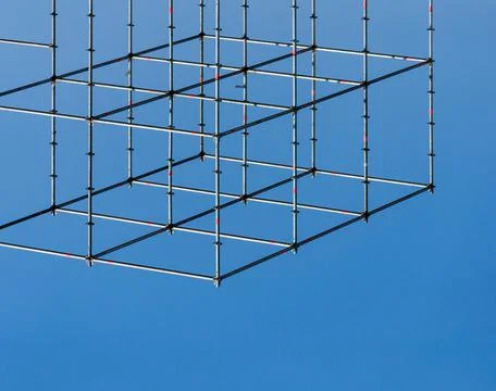 Metal structure connection of structures Stock-Fotos