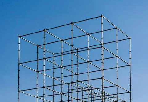 Metal structure connection of structures Stock-Fotos