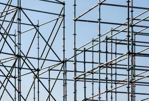 Metal structure connection of structures Stock-Fotos