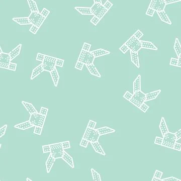 Metal structure construction part line vector seamless pattern Illustrazione stock