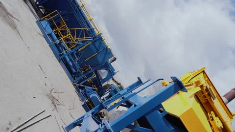 Metal structures at the factory. Roll Stock Footage 152463008